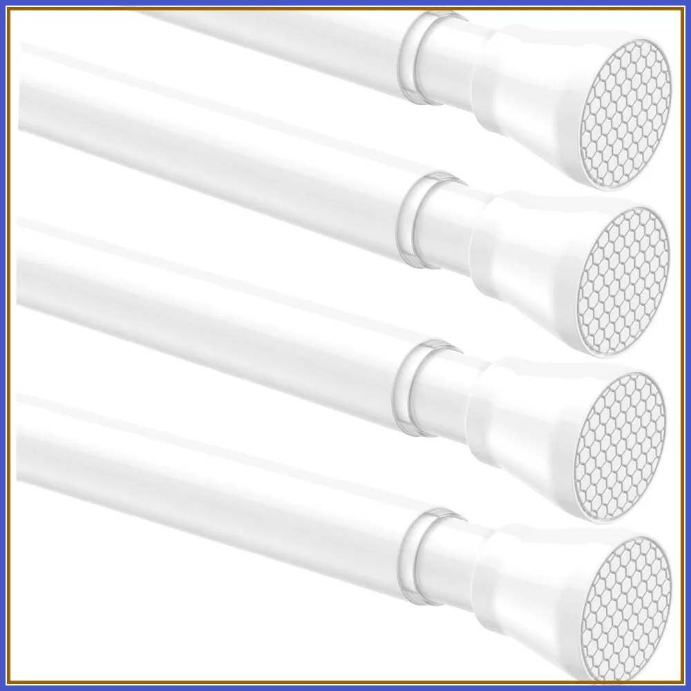 4pcs Tension Curtain Rods 28-48 Inch, 7/8 Diameter White, Adjustable Spring Rods for Windows, Bathroom, Kitchen
4pcs Tension Curtain Rods 28-48 Inch, 7/8 Diameter White, Adjustable Spring Rods for Windows, Bathroom, Kitchen