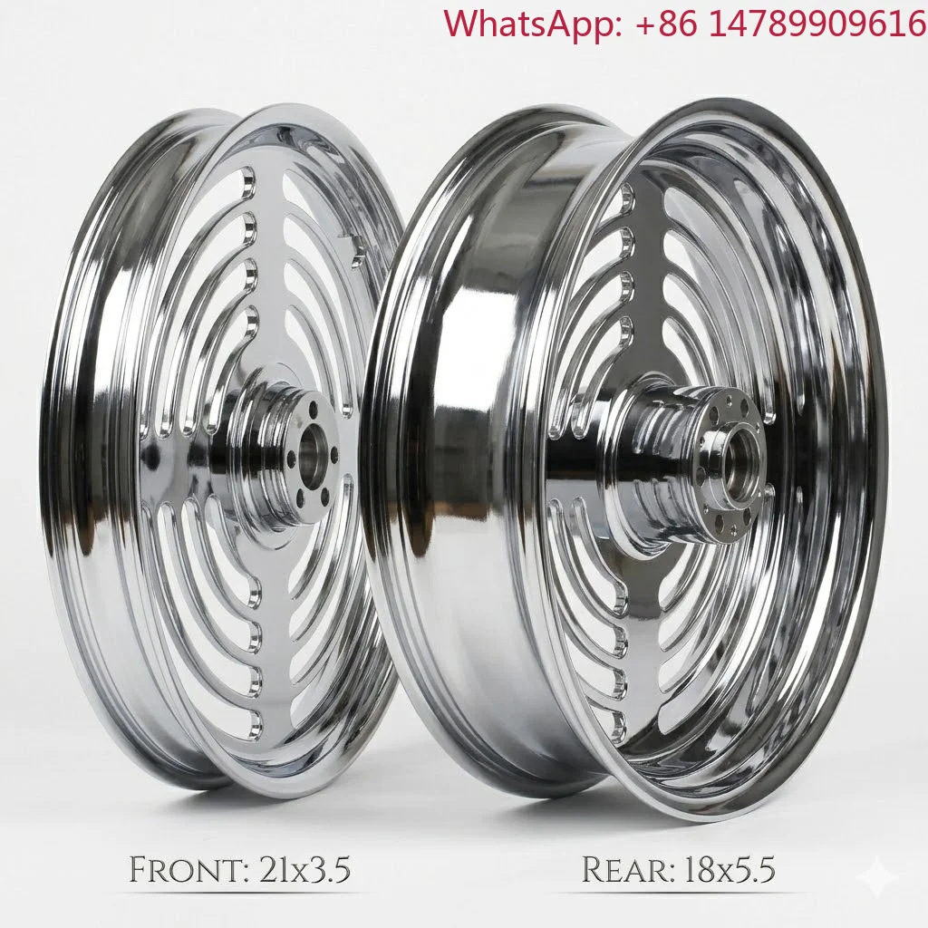 Motorcycle Parts21/18 Forged Rim With Chrome Finish For 2000 Later Touring6061-T6 Aluminum Alloy
Motorcycle Parts21/18 Forged Rim With Chrome Finish For 2000 Later Touring6061-T6 Aluminum Alloy