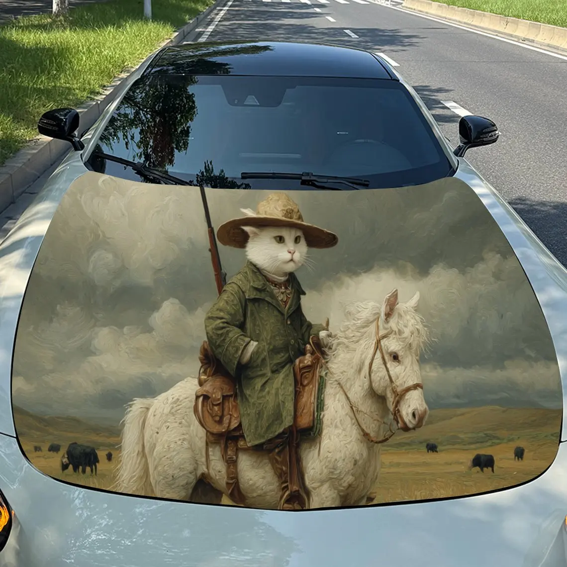 Classic Rider - And - Horse Car Hood Stickers - Self-Adhesive, Waterproof and Durable Vinyl Wrap, Decorate And Protect Your Car,
Classic Rider - And - Horse Car Hood Stickers - Self-Adhesive, Waterproof and Durable Vinyl Wrap, Decorate And Protect Your Car,