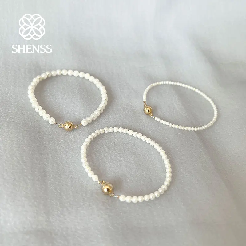 Simple Temperament 2/3/4/5mm Shell Pearl Bracelet Stainless Steel Magnet Buckle
Simple Temperament 2/3/4/5mm Shell Pearl Bracelet Stainless Steel Magnet Buckle