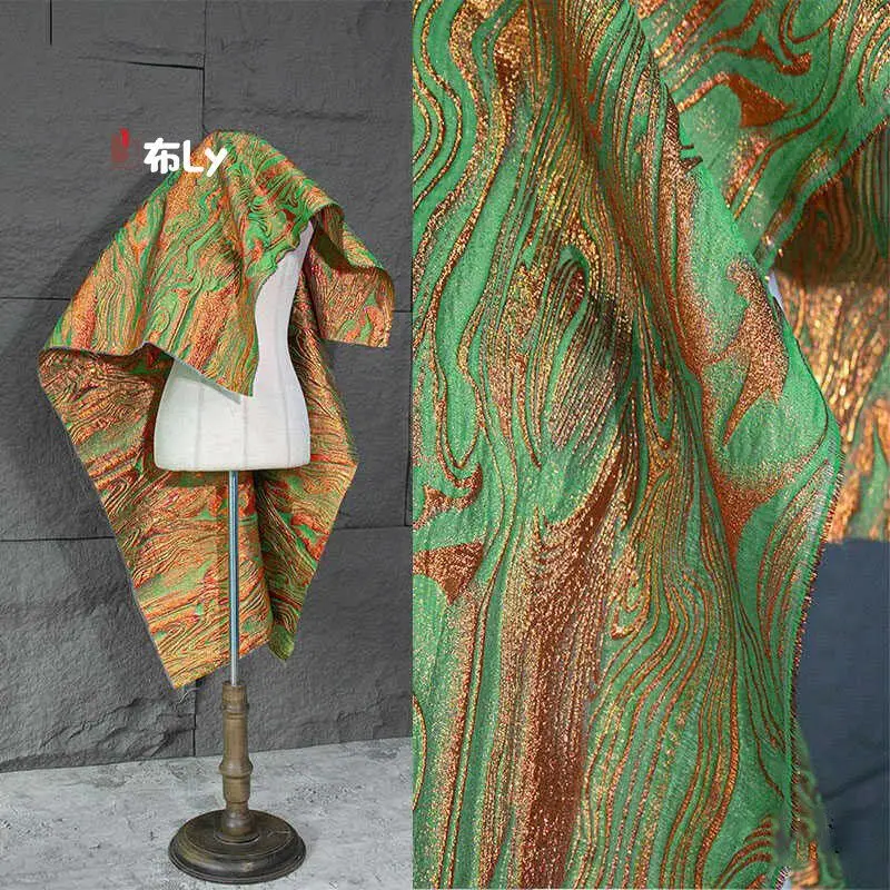 Gold Green Double Sided Veined Gilded Embossed Jacquard Fabric ForLuxuryEveningDress DIY ClothingHigh-EndDesignerApparelMaterial
Gold Green Double Sided Veined Gilded Embossed Jacquard Fabric ForLuxuryEveningDress DIY ClothingHigh-EndDesignerApparelMaterial