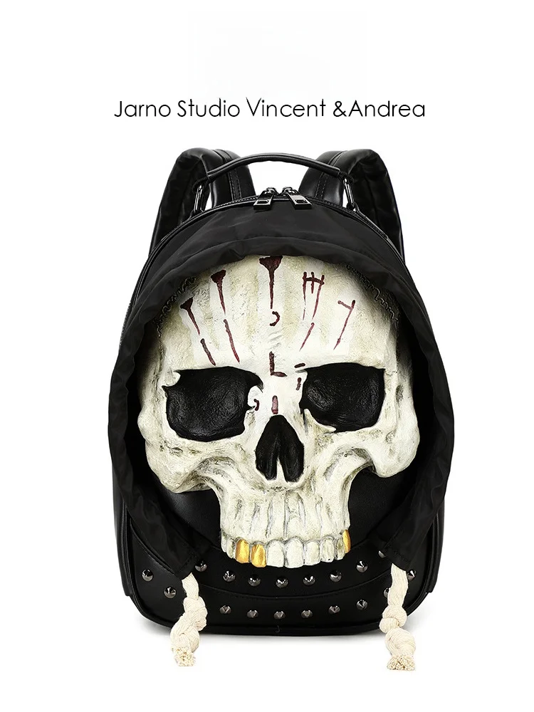 Style Unique Black Skull Head Backpack Women's 2026 New Double Shoulder Bag Youth Daily Use Waterproof Zipper
Style Unique Black Skull Head Backpack Women's 2026 New Double Shoulder Bag Youth Daily Use Waterproof Zipper