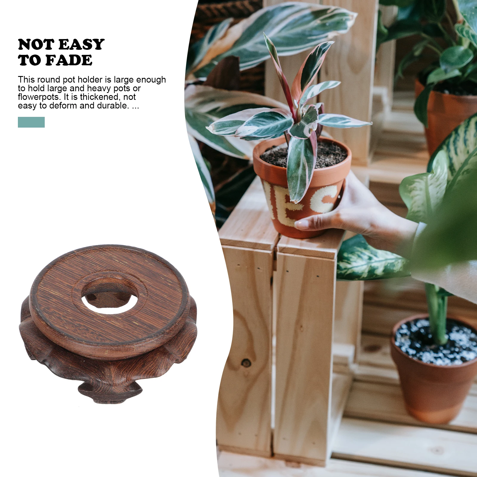 Premium Wood Base Flowerpot Holder Chinese Style Design Unique Retro Artistic Home Decor Craft Stand
Premium Wood Base Flowerpot Holder Chinese Style Design Unique Retro Artistic Home Decor Craft Stand