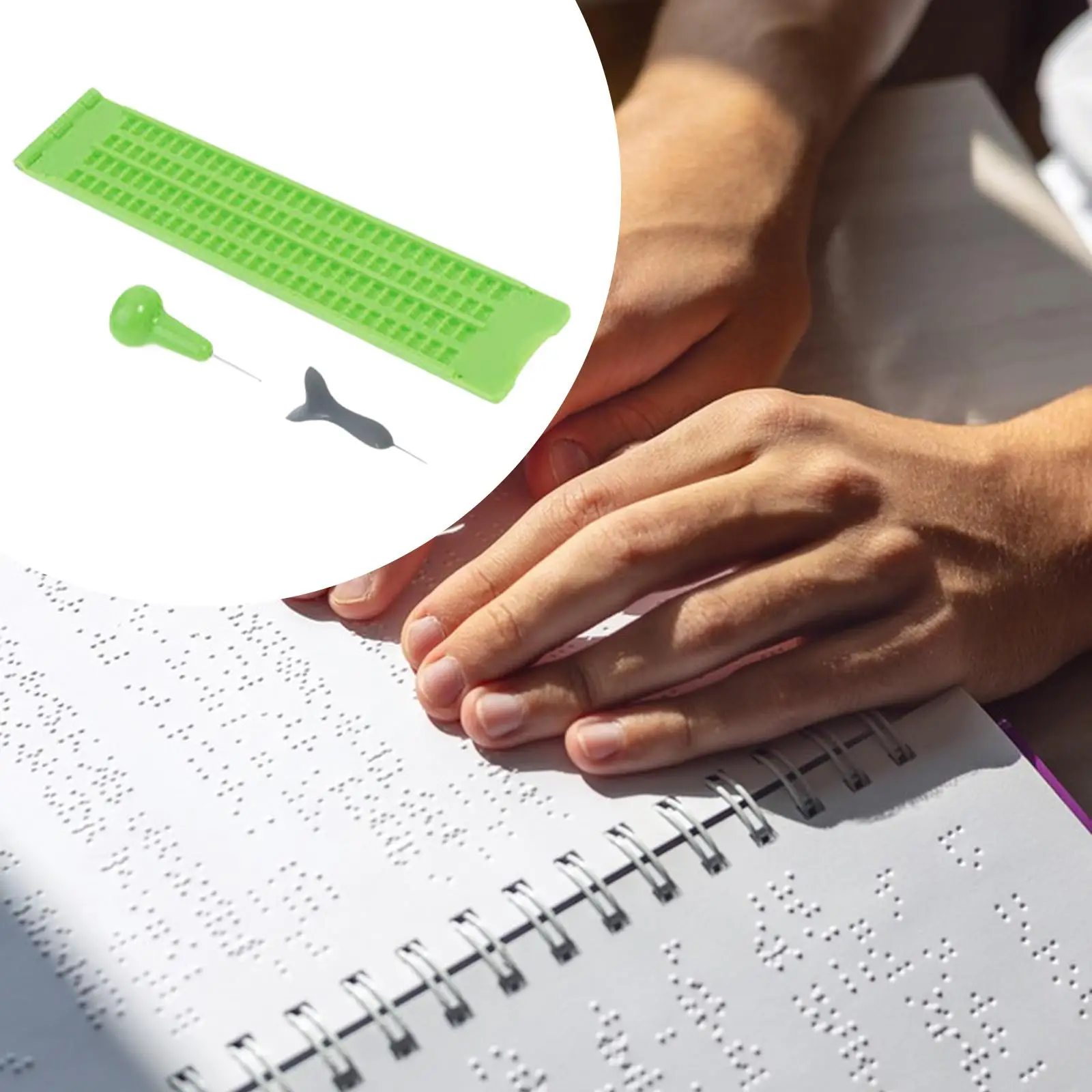 Braille Board Includes 2 Styluses Learning Tool for Men Women Practice Home
Braille Board Includes 2 Styluses Learning Tool for Men Women Practice Home
