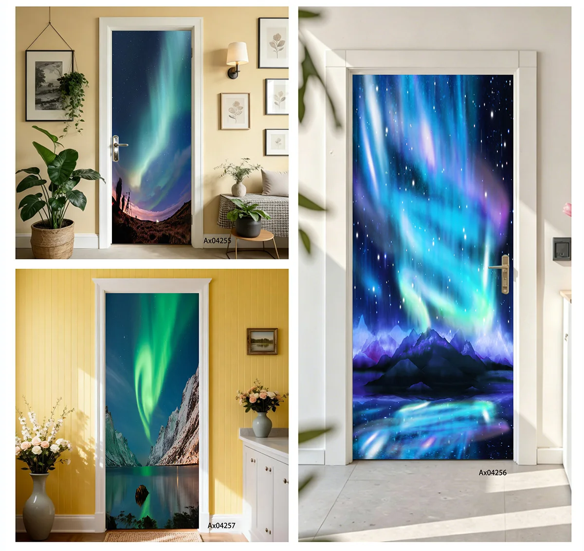 Dark Night Star Dot Swirl Aurora Mountain Valley Scenery Door sticker Waterproof Vinyl Cover for Home Interior Door Mural Decals
Dark Night Star Dot Swirl Aurora Mountain Valley Scenery Door sticker Waterproof Vinyl Cover for Home Interior Door Mural Decals
