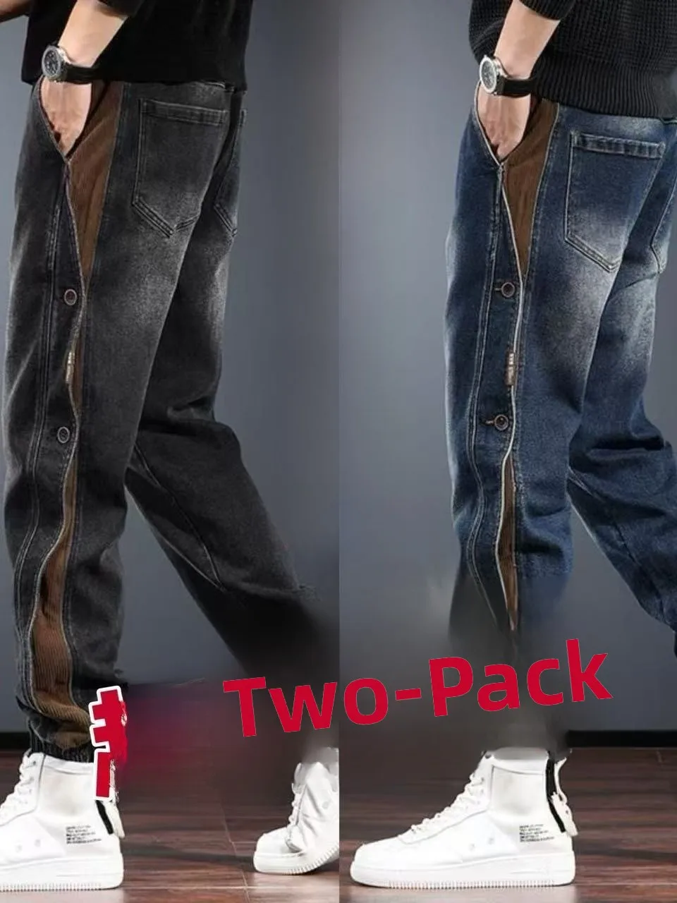 Мужские джинсы в стиле ретро-американский стритвир, с отворотами, износостойкие, в стиле «гарлен», с рваными вставками, повседневные, для осени
Мужские джинсы в стиле ретро-американский стритвир, с отворотами, износостойкие, в стиле «гарлен», с рваными вставками, повседневные, для осени