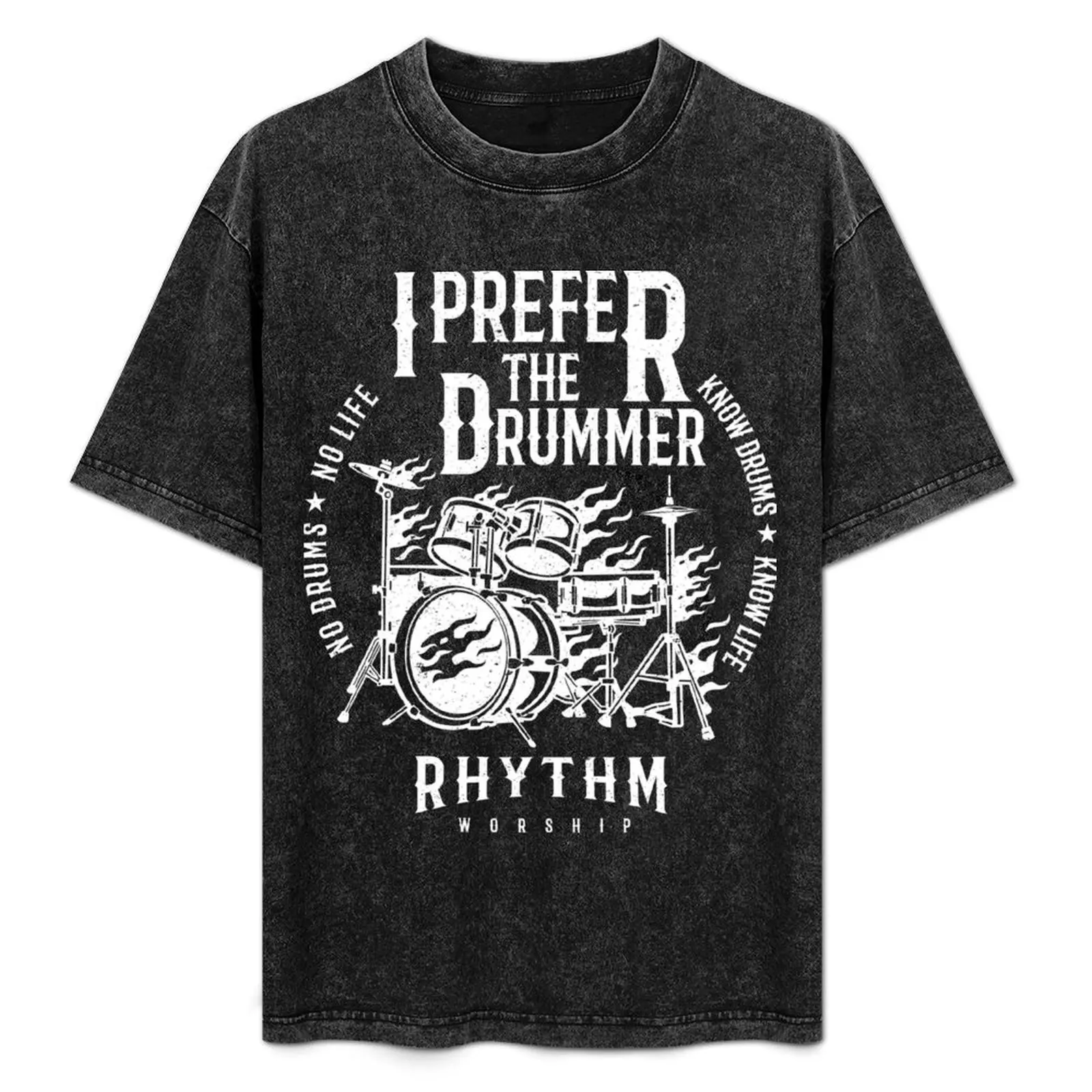I prefer the drummer (white) T-Shirt Fashion Letter Print T-Shirt
I prefer the drummer (white) T-Shirt Fashion Letter Print T-Shirt