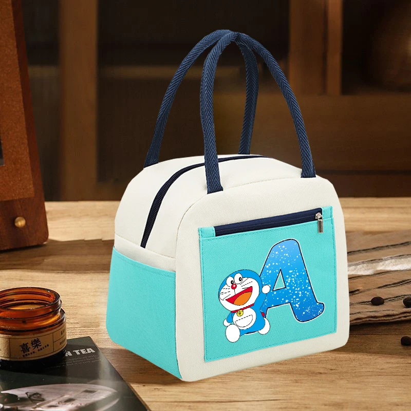 Cute Doraemoned Canvas Lunch Bag Letter A-Z Fashion Reusable Leak-proof Large Refrigerated Handbag Outdoor Picnic Food Container
Cute Doraemoned Canvas Lunch Bag Letter A-Z Fashion Reusable Leak-proof Large Refrigerated Handbag Outdoor Picnic Food Container