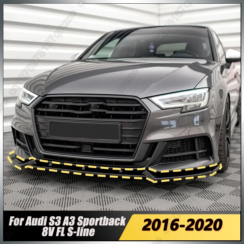 Maxton Style Car Lower Front Bumper Spoiler Chin Lip Splitter Diffuser Deflector Guard Fit For Audi S3 A3 8V S-line 2017-2020
Maxton Style Car Lower Front Bumper Spoiler Chin Lip Splitter Diffuser Deflector Guard Fit For Audi S3 A3 8V S-line 2017-2020