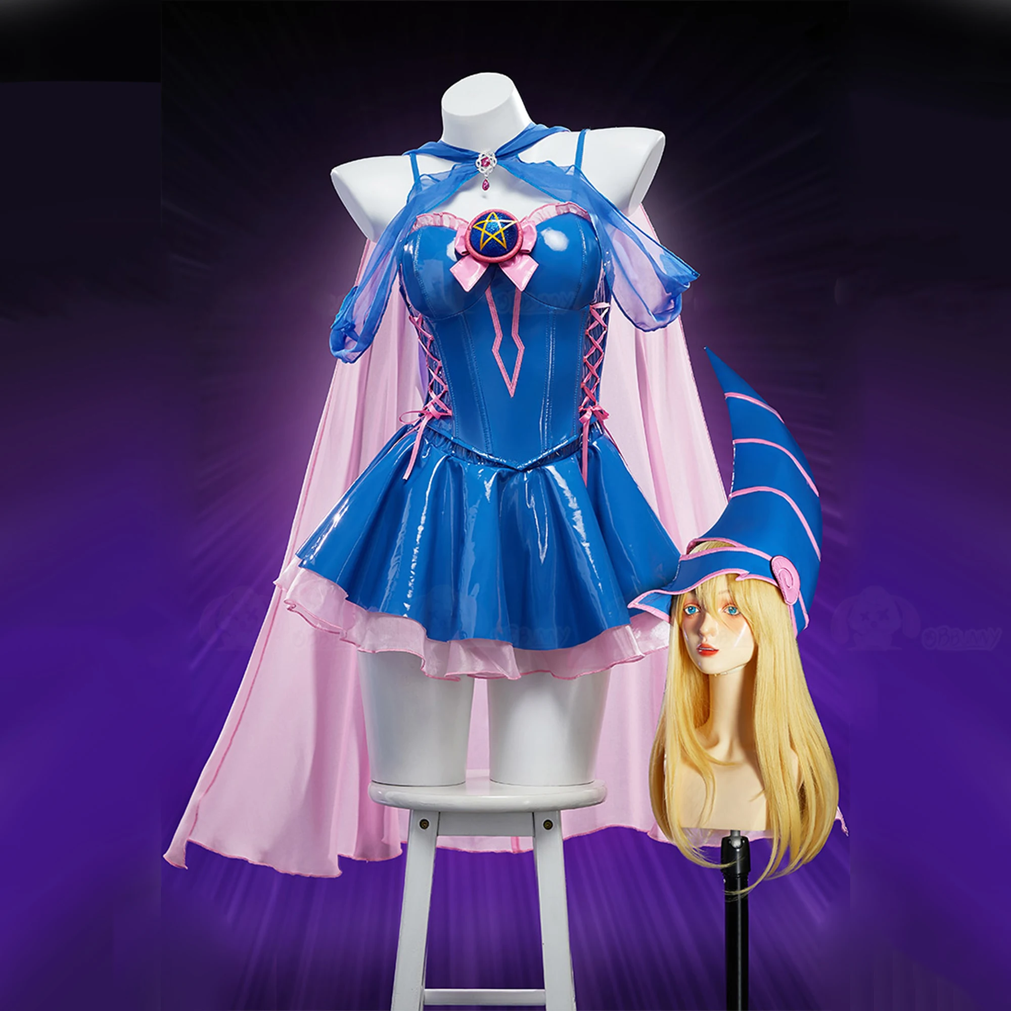 Anime Dark Magician Girl Mana Cosplay Costumes Women Sexy Leather Skirt Top Hat Cloak Suit Halloween Carnival Performese Clothes
Anime Dark Magician Girl Mana Cosplay Costumes Women Sexy Leather Skirt Top Hat Cloak Suit Halloween Carnival Performese Clothes