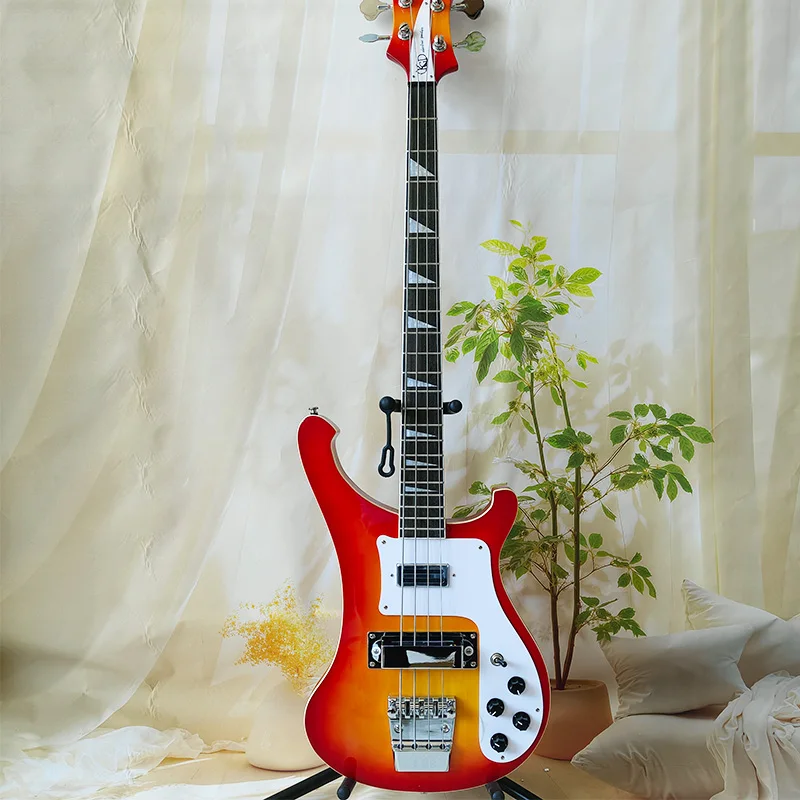 High-quality original bass guitar, 4 strings with 22 frets, white pickguard, sunburst finish, free shipping
High-quality original bass guitar, 4 strings with 22 frets, white pickguard, sunburst finish, free shipping