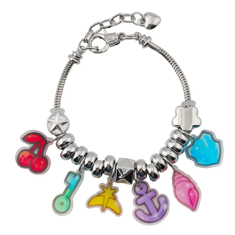 Hot Kpop Idol KATSEYE Series Wristband Cartoon Conch Cherry Acrylic Pattern Personality and Fashion Women Wristband Fans Gift
Hot Kpop Idol KATSEYE Series Wristband Cartoon Conch Cherry Acrylic Pattern Personality and Fashion Women Wristband Fans Gift