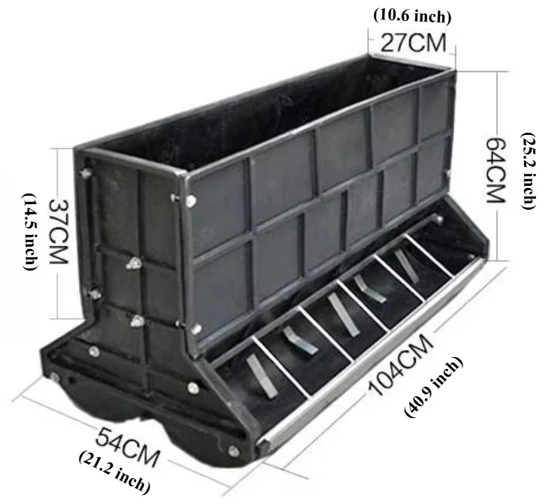 Pig Trough 12-hole Automatic Feeding Trough Pig Farm Equipment Composite Plastic Double-sided Fattening Piglet Trough
Pig Trough 12-hole Automatic Feeding Trough Pig Farm Equipment Composite Plastic Double-sided Fattening Piglet Trough
