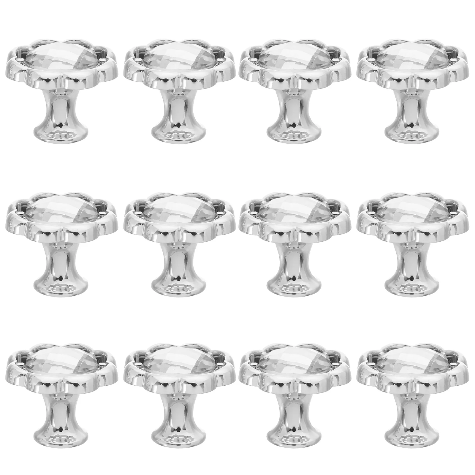 12Pcs Flower Shape Decorative Handles Rhinestone Cabinet Drawer Knobs Elegant Pulls for Kitchen Wardrobe Dresser 
12Pcs Flower Shape Decorative Handles Rhinestone Cabinet Drawer Knobs Elegant Pulls for Kitchen Wardrobe Dresser
