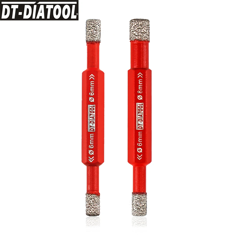 DT-DIATOOL-Double Drilling Bit Diamond Core Tile Ceramic Granite Marble Saw Holes Cutters Hexagonal Shank Dry Core Bit 6/8mm
DT-DIATOOL-Double Drilling Bit Diamond Core Tile Ceramic Granite Marble Saw Holes Cutters Hexagonal Shank Dry Core Bit 6/8mm