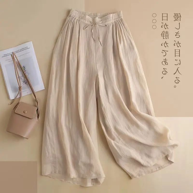 High Waist Women Straight Casual Spring and Summer Vintage Cotton and linen casual pants with wide legsPants New S-4xl Z350
High Waist Women Straight Casual Spring and Summer Vintage Cotton and linen casual pants with wide legsPants New S-4xl Z350