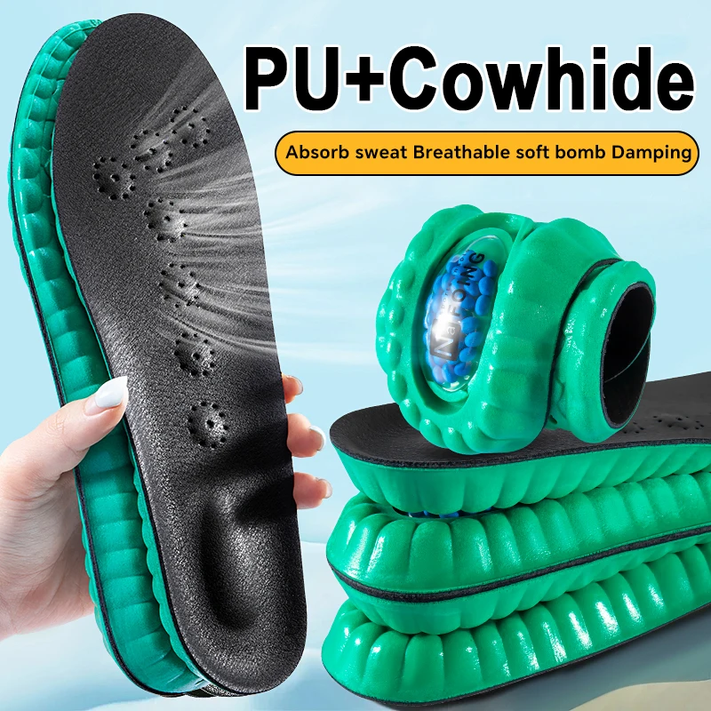 Sport Shock Absorption Insole Cowhide Air Cushion Breathable Arch Support Orthopedic Shoes Pad Men Women Feet Care Insoles
Sport Shock Absorption Insole Cowhide Air Cushion Breathable Arch Support Orthopedic Shoes Pad Men Women Feet Care Insoles