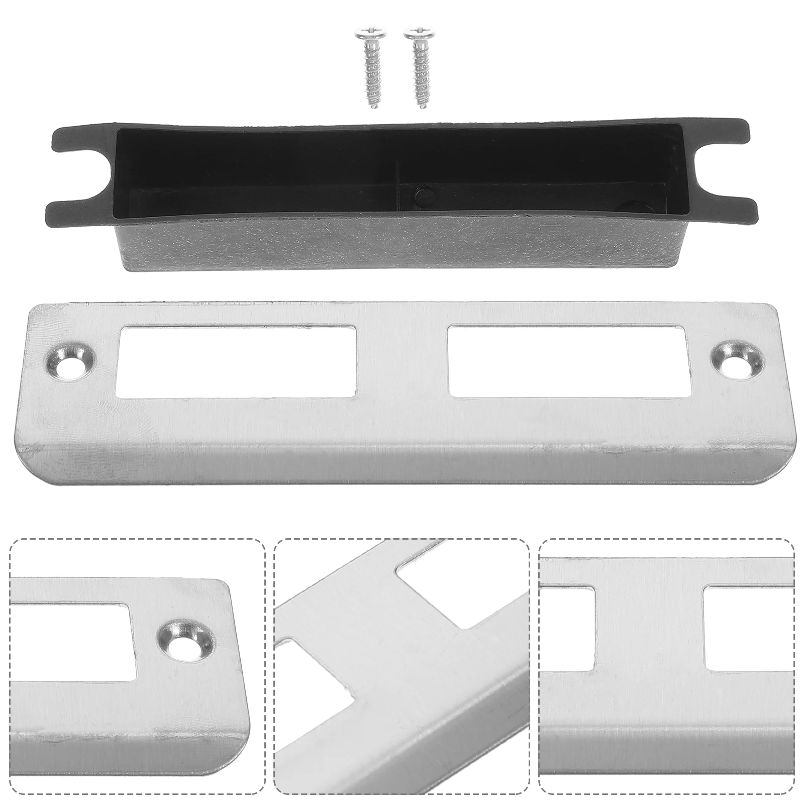 4 Sets Stainless Steel Striker Plates Door Guide Lock Piece Extended Drawer Heavy Duty Door Covers Hole Filler Plates
4 Sets Stainless Steel Striker Plates Door Guide Lock Piece Extended Drawer Heavy Duty Door Covers Hole Filler Plates