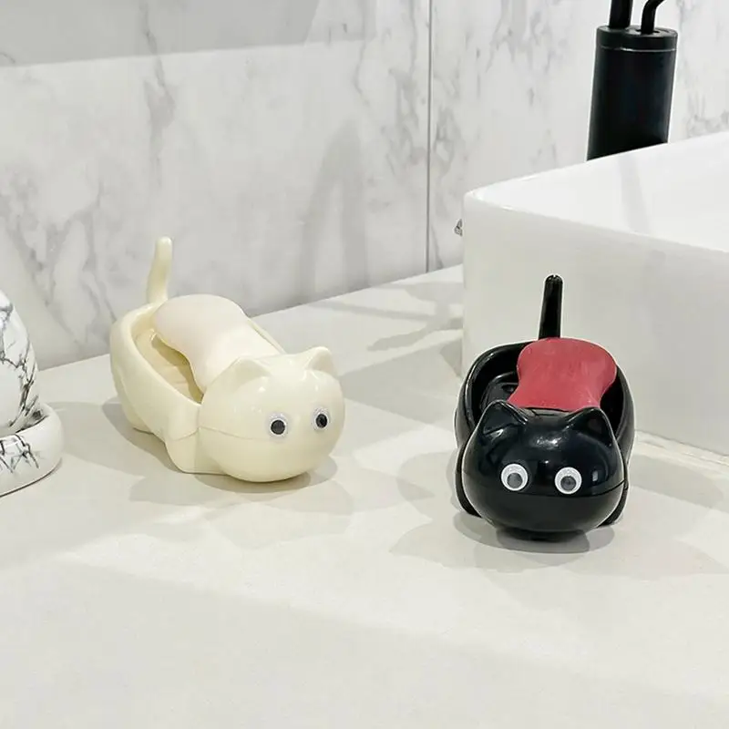 Creative bathroom soap box ABS Siamese kitten soap box drain toilet shelf punch-free cute soap fat rack bathroom accessories
Creative bathroom soap box ABS Siamese kitten soap box drain toilet shelf punch-free cute soap fat rack bathroom accessories
