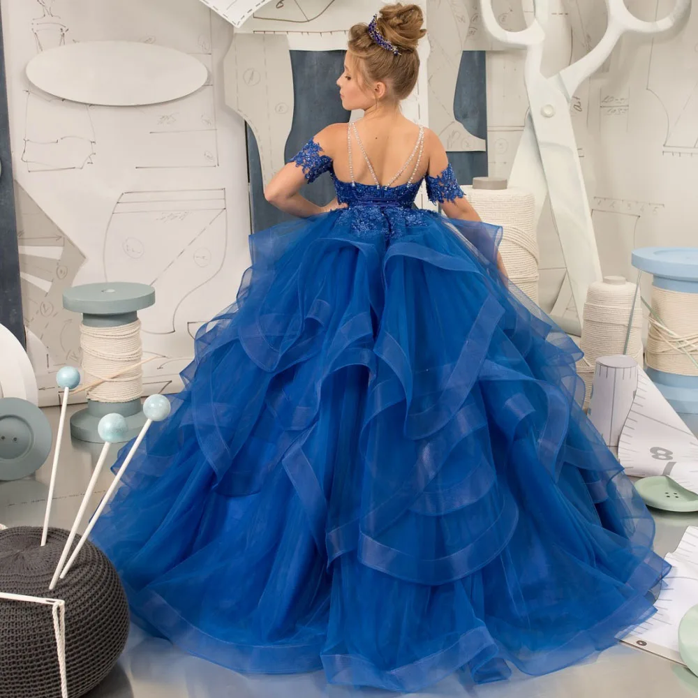 Snvdzo Customized Flower Girl Pageant Dress Tulle Puffy Layered Appliques Short Sleeve Wedding Birthday Banquet Princess Gowns
Snvdzo Customized Flower Girl Pageant Dress Tulle Puffy Layered Appliques Short Sleeve Wedding Birthday Banquet Princess Gowns