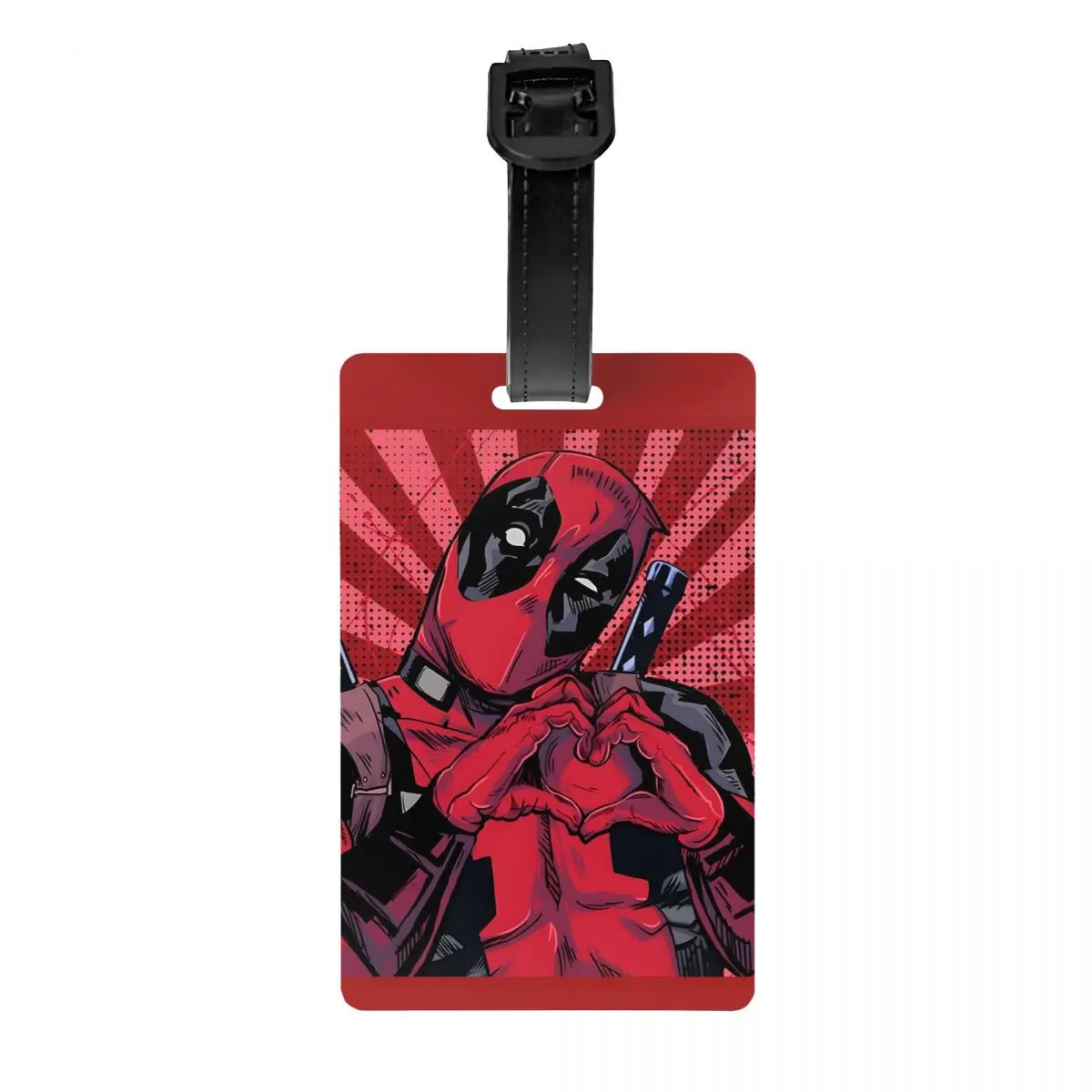 Custom Deadpool Heart Luggage Tag for Suitcases Funny Baggage Tags Privacy Cover Name ID Card 
Custom Deadpool Heart Luggage Tag for Suitcases Funny Baggage Tags Privacy Cover Name ID Card