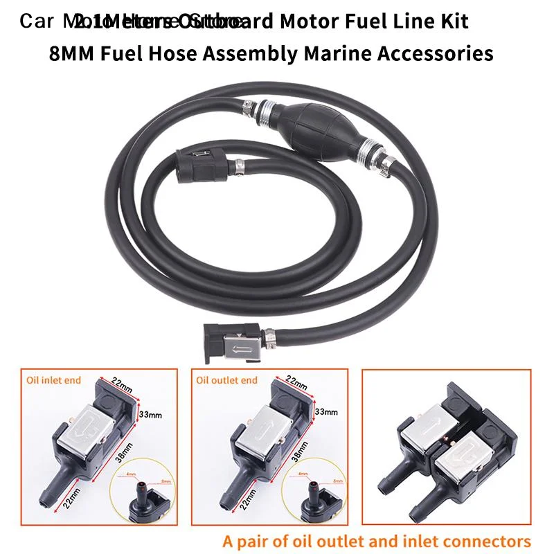 【DM】8mm Low Permeation Outboard Fuel Hose Assembly 2.1m Fuel Line Hose Parts For Boat Motor Marine Engine RV Caravan Accessories
【DM】8mm Low Permeation Outboard Fuel Hose Assembly 2.1m Fuel Line Hose Parts For Boat Motor Marine Engine RV Caravan Accessories