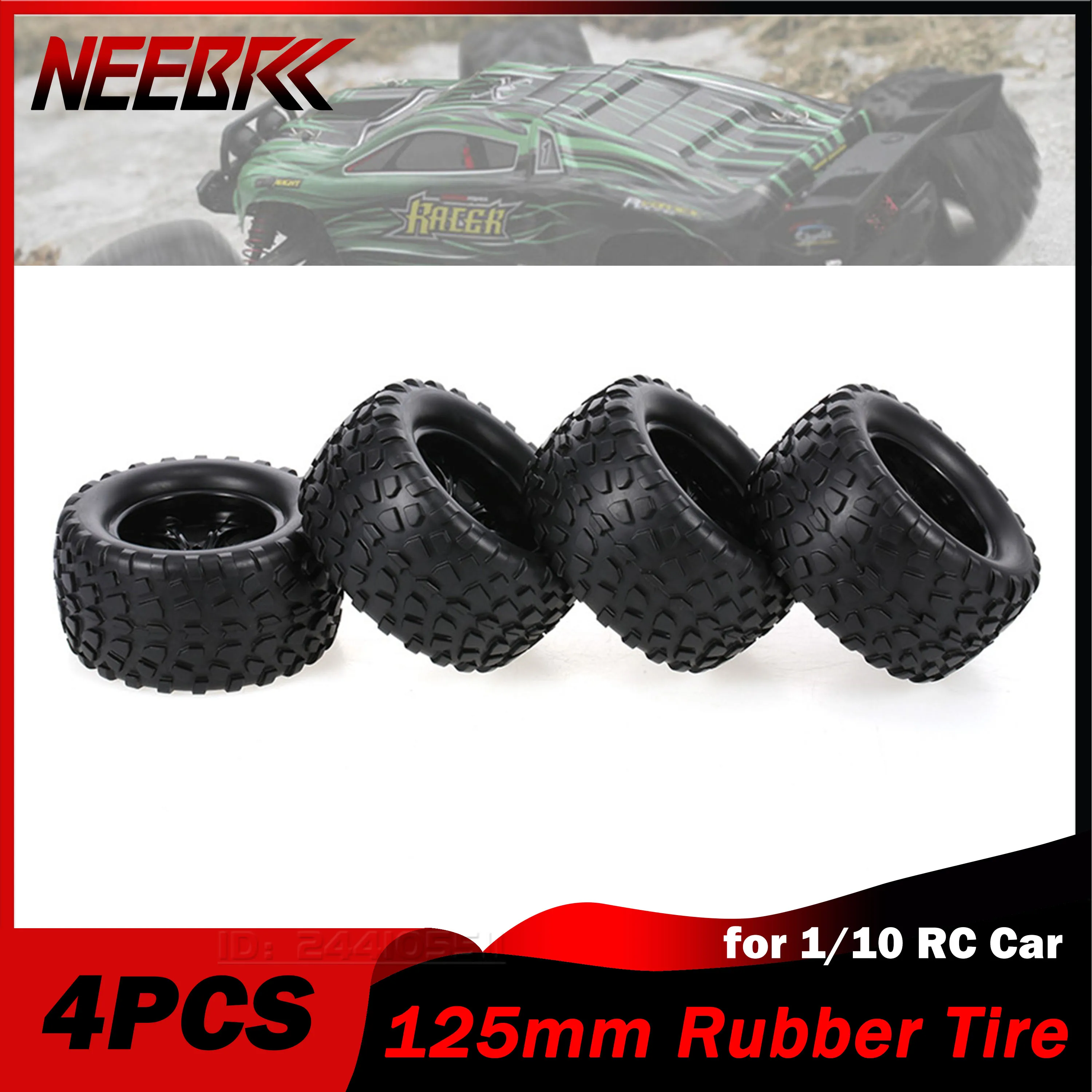 4PCS 1/10 RC Car 125mm Rubber Tire Tyre Wheel 12mm Hub for Off-Road Crawler Traxxas Scx10 REDCAT HPI HSP Axial Wltoys Tamiya Toy
4PCS 1/10 RC Car 125mm Rubber Tire Tyre Wheel 12mm Hub for Off-Road Crawler Traxxas Scx10 REDCAT HPI HSP Axial Wltoys Tamiya Toy