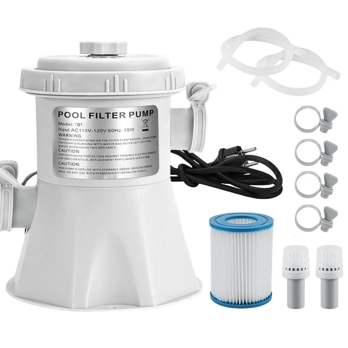Above Ground Pool Filter Pump Universal for Easy Set Frame Pools Electric Water Circulation Filter for Pool Impurity Removal
Above Ground Pool Filter Pump Universal for Easy Set Frame Pools Electric Water Circulation Filter for Pool Impurity Removal