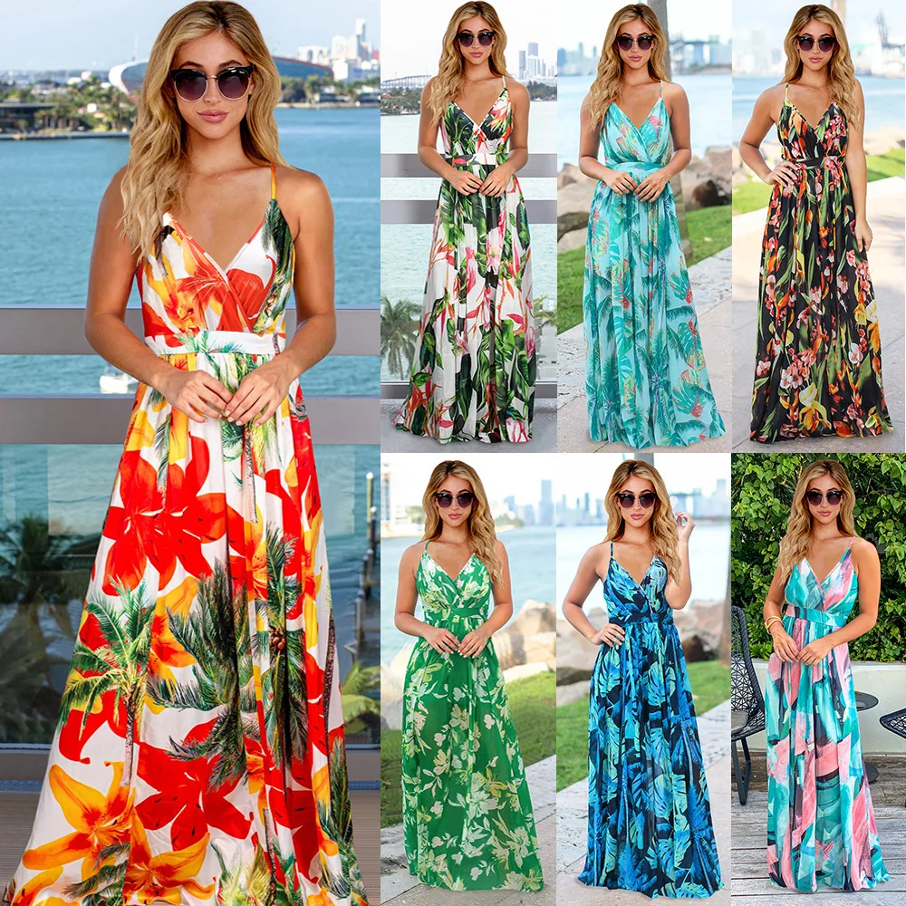 Long Dress Women Dresses Print Floral Sling Vestidos Streetwear V Neck Sleeveless Elegant Splice Y2k Maxi Summer Beach 2025
Long Dress Women Dresses Print Floral Sling Vestidos Streetwear V Neck Sleeveless Elegant Splice Y2k Maxi Summer Beach 2025