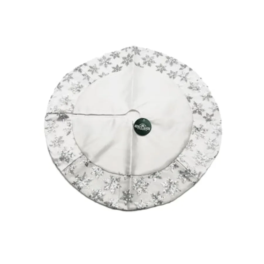 20-inch Miniature Satin Tree Skirt with Sequined Snowflake Border
20-inch Miniature Satin Tree Skirt with Sequined Snowflake Border