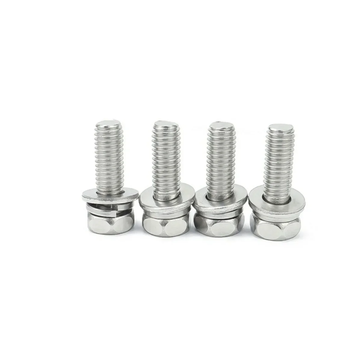 316 Stainless Steel External Hexagonal Triple Combination Phillips Screw / Recessed Combination Bolt Fasteners M3M4M5M8M10
316 Stainless Steel External Hexagonal Triple Combination Phillips Screw / Recessed Combination Bolt Fasteners M3M4M5M8M10