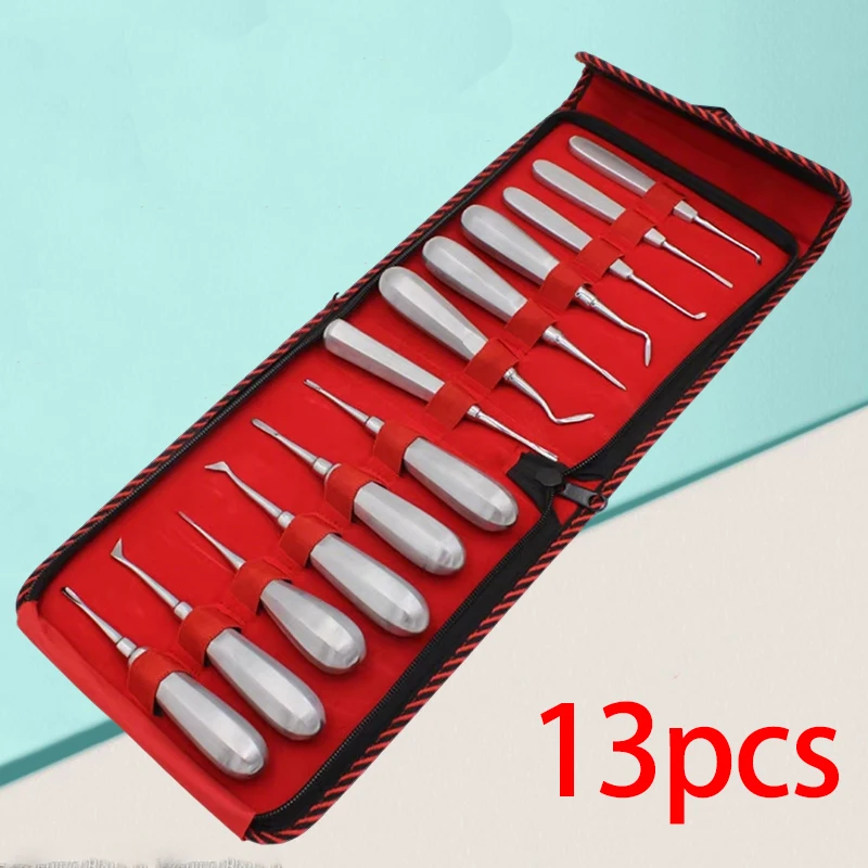 13Pcs Stainless Steel Dental Elevator Set Surgical Tools Professional Dental Extraction Forceps Elevator
13Pcs Stainless Steel Dental Elevator Set Surgical Tools Professional Dental Extraction Forceps Elevator