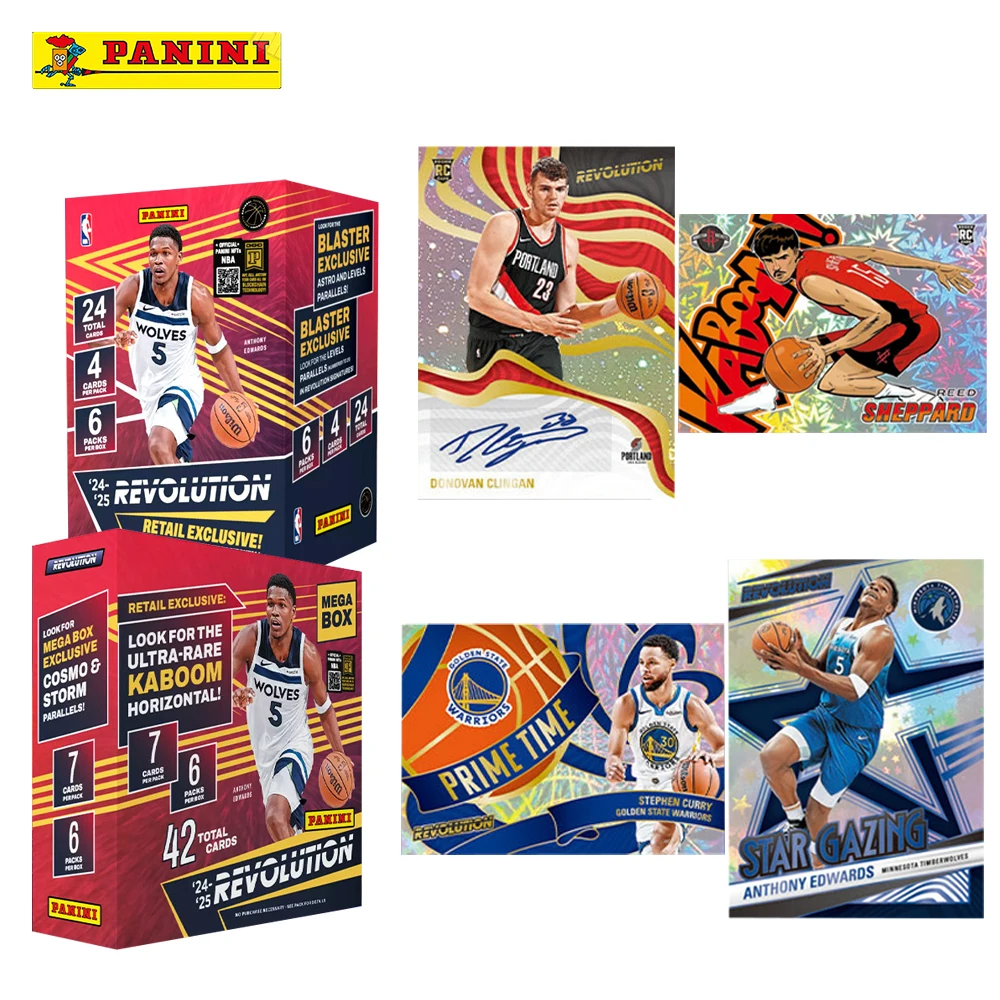Official 2024-25 Panini NBA Revolution Mega Box Retail Exclusive Kaboom Insert Cards Basketball Trading Cards Hobby Gift
Official 2024-25 Panini NBA Revolution Mega Box Retail Exclusive Kaboom Insert Cards Basketball Trading Cards Hobby Gift