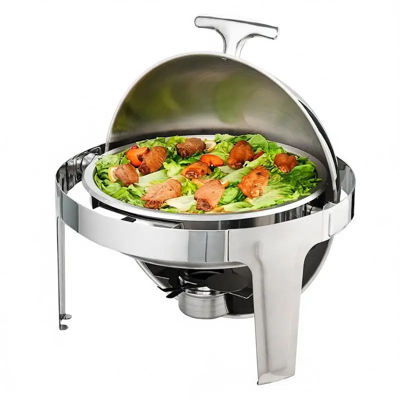 Round Buffet Warmer 6 Qt 2 Pack For Wedding Party Catering, Full Size Pans Lid Stand Fuel Holders Large Capacity Serving Set
Round Buffet Warmer 6 Qt 2 Pack For Wedding Party Catering, Full Size Pans Lid Stand Fuel Holders Large Capacity Serving Set