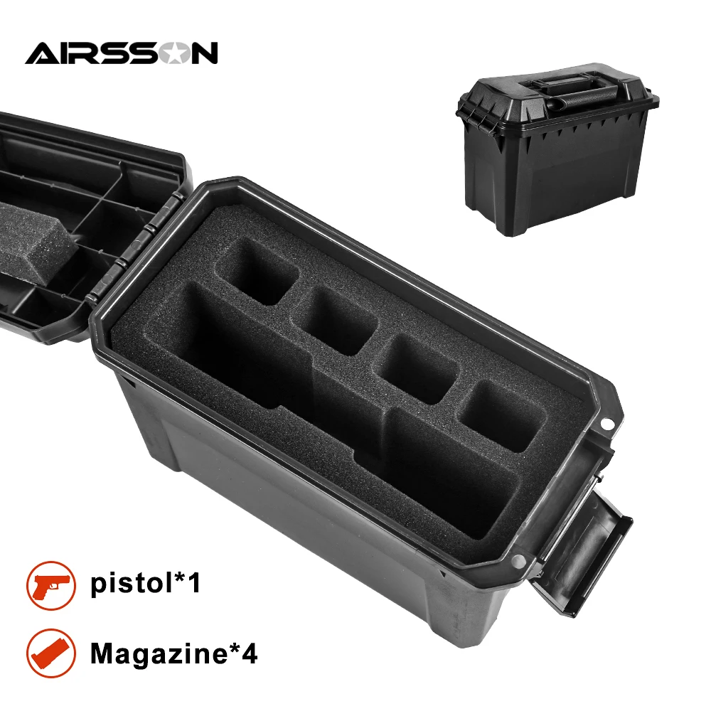 Tactical Pistol Box Lockable Ammo Box Containers Bullet Storage Box for Pistol Magazines Handgun Carrying Case Gun Accessories
Tactical Pistol Box Lockable Ammo Box Containers Bullet Storage Box for Pistol Magazines Handgun Carrying Case Gun Accessories