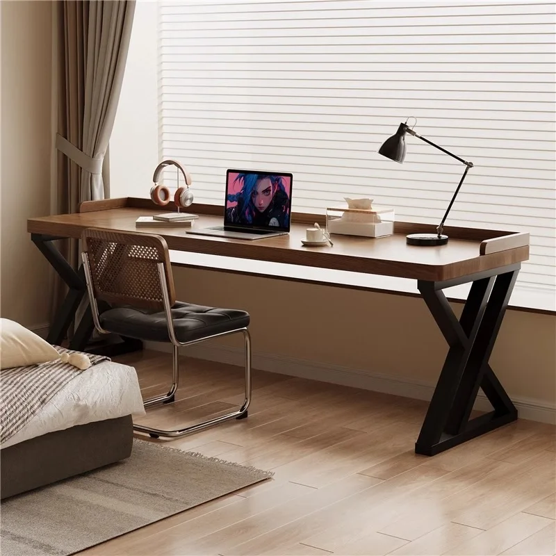 Solid wood desktop computer desk, bedroom home double office, wall workbench, study desk, children's study, desk
Solid wood desktop computer desk, bedroom home double office, wall workbench, study desk, children's study, desk