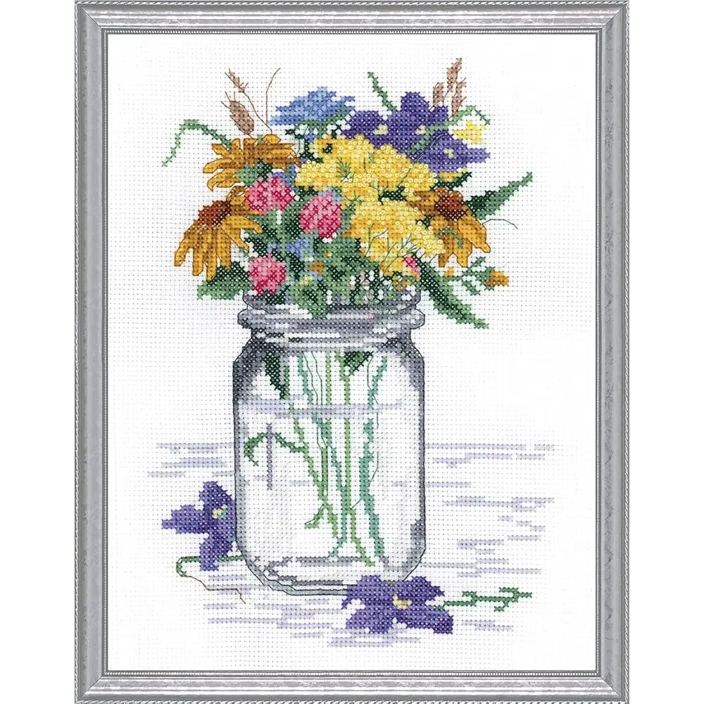 Janlynn 017-0112 \Wildflower Jar Counted Cross Stitch Kit
Janlynn 017-0112 \Wildflower Jar Counted Cross Stitch Kit