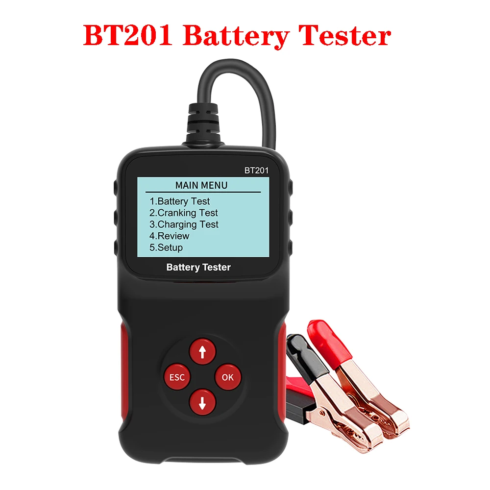 BT201 Battery Tester Auto Car Scanner Support 6 Languages Diagnostic Tools Multi-Function Cranking Charging Circut Test
BT201 Battery Tester Auto Car Scanner Support 6 Languages Diagnostic Tools Multi-Function Cranking Charging Circut Test