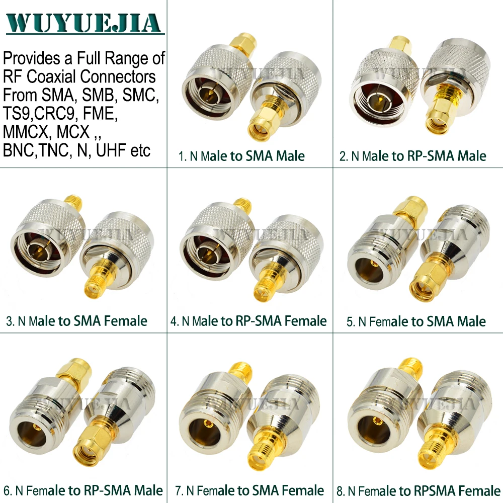 SMA to N RF Adapter L16N Male to SMA Female Jack 50 ohm Straight Connector RP-SMA Reverse Pole to L16 N RF Coaxial Adapter Brass
SMA to N RF Adapter L16N Male to SMA Female Jack 50 ohm Straight Connector RP-SMA Reverse Pole to L16 N RF Coaxial Adapter Brass