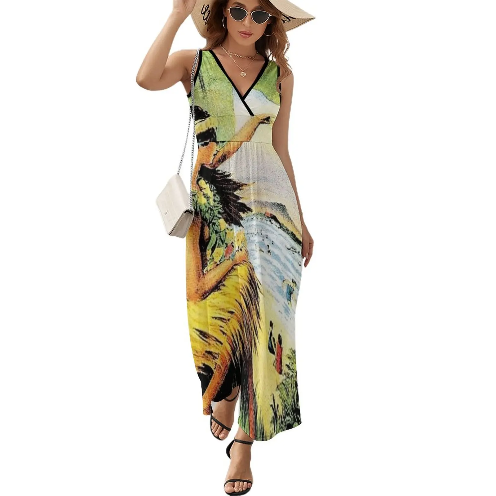 HAWAII : Vintage Honolulu Mid-Pacific Carnival Print Sleeveless Dress women's clothing summer 2024 novelties dresses summer
HAWAII : Vintage Honolulu Mid-Pacific Carnival Print Sleeveless Dress women's clothing summer 2024 novelties dresses summer