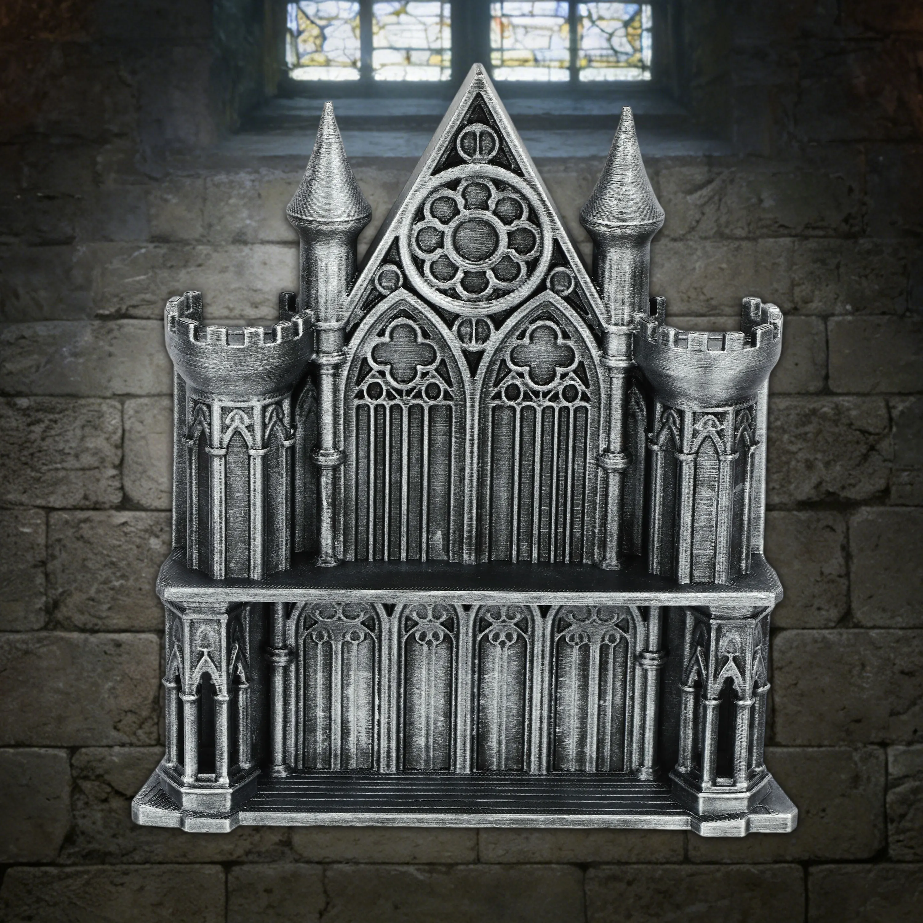 Medieval Castle Shelf Miniature Decor - Fantasy Shelving for RPGs & Diorama, Hand-Painted Colors, Collectible Gift for Hobbyists
Medieval Castle Shelf Miniature Decor - Fantasy Shelving for RPGs & Diorama, Hand-Painted Colors, Collectible Gift for Hobbyists