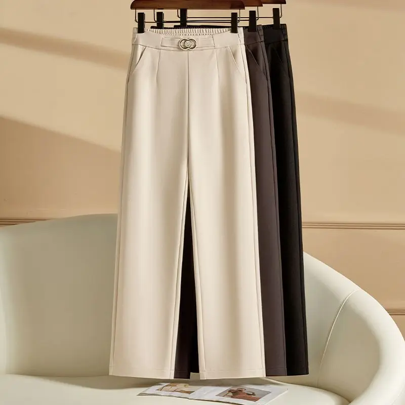 New Wide Leg Pants For Women High Waist Loose Straight Pants Casual Versatile Lady Trousers
New Wide Leg Pants For Women High Waist Loose Straight Pants Casual Versatile Lady Trousers
