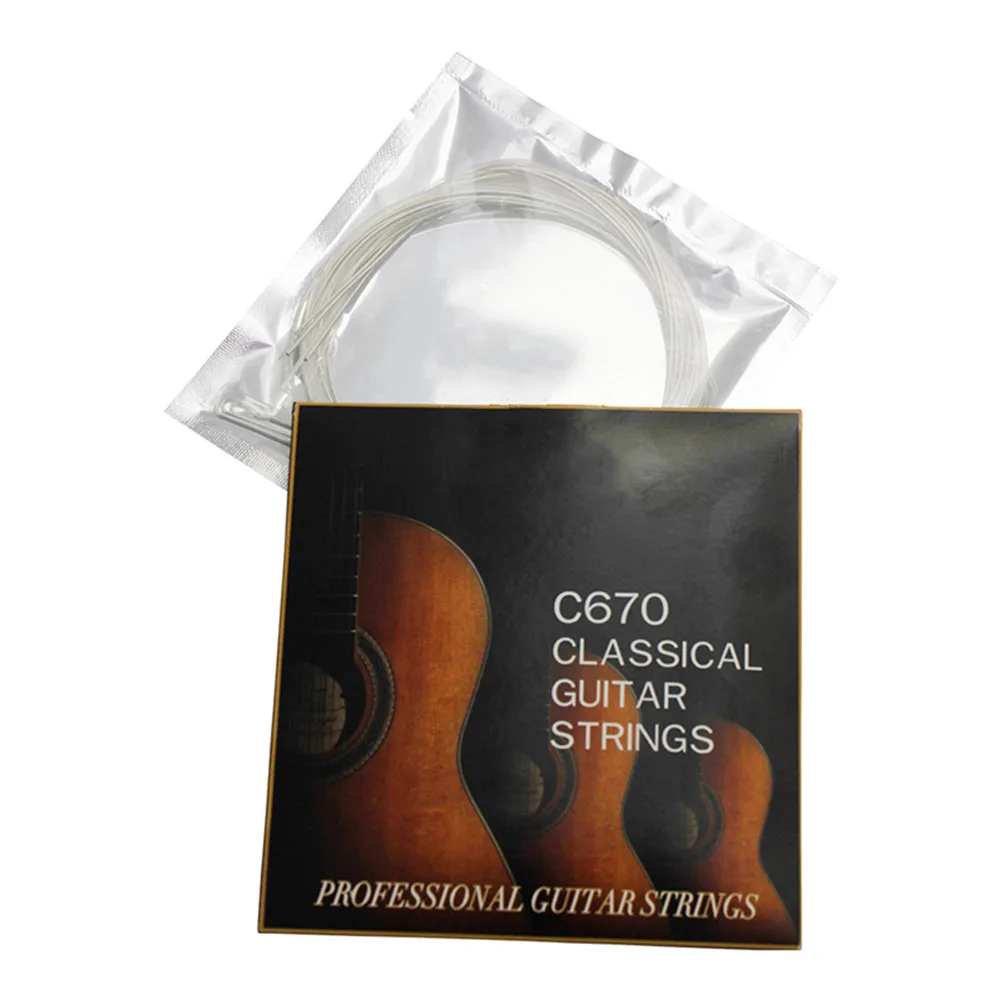 6 Pcs Classical Guitar Strings Replacement Coated Acoustic Bass Folk Metal Musical Instrument Accessories Student Tone
6 Pcs Classical Guitar Strings Replacement Coated Acoustic Bass Folk Metal Musical Instrument Accessories Student Tone