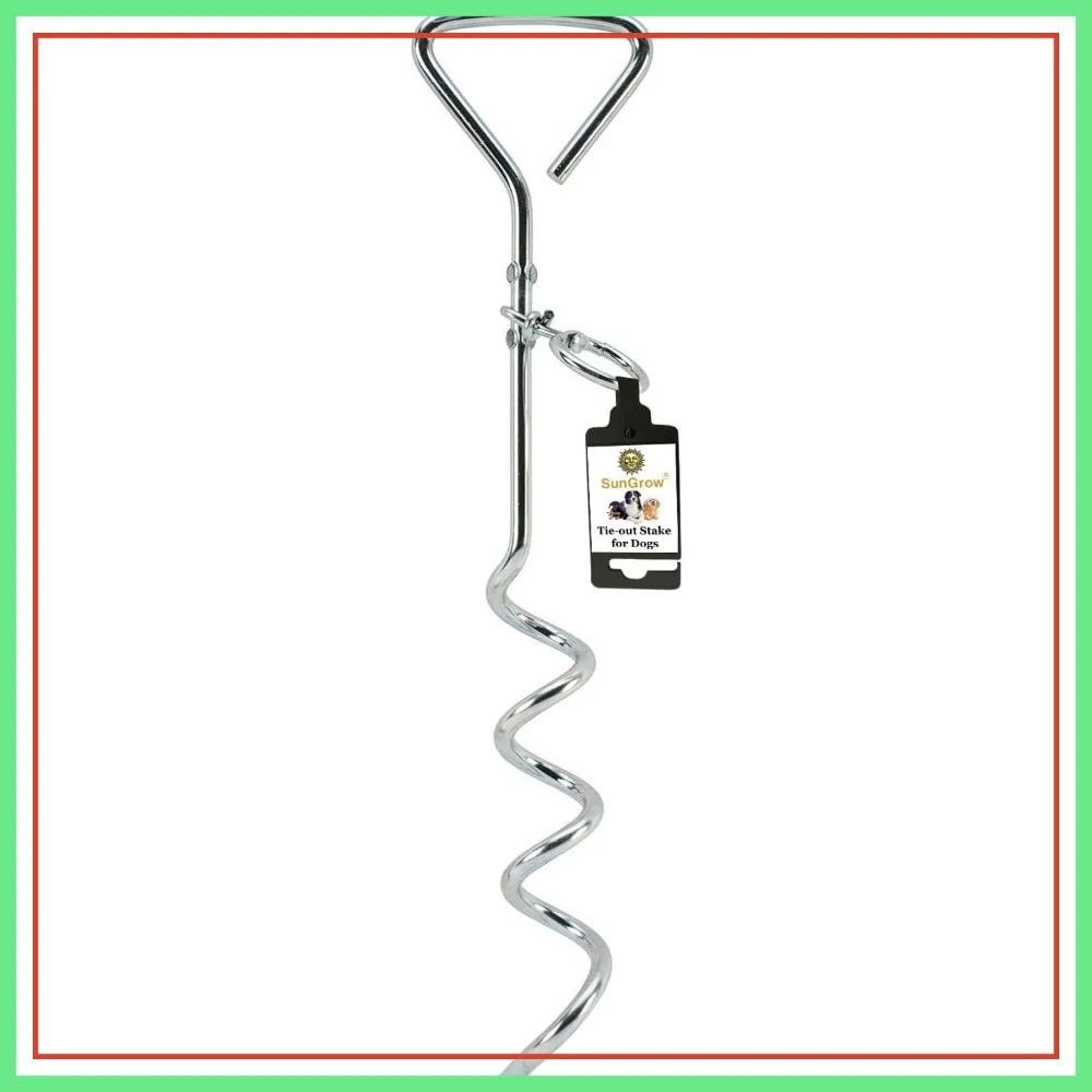 Heavy-Duty Ground Dog Stake, 360° Swivel Ring, Outdoor Tether for Camping & Beach
Heavy-Duty Ground Dog Stake, 360° Swivel Ring, Outdoor Tether for Camping & Beach
