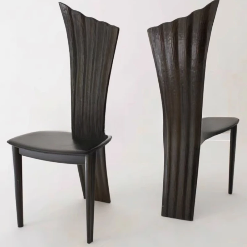 Retro solid wood black dining chair, medieval carved designer home art high back decorative chair, homestay fan chair
Retro solid wood black dining chair, medieval carved designer home art high back decorative chair, homestay fan chair
