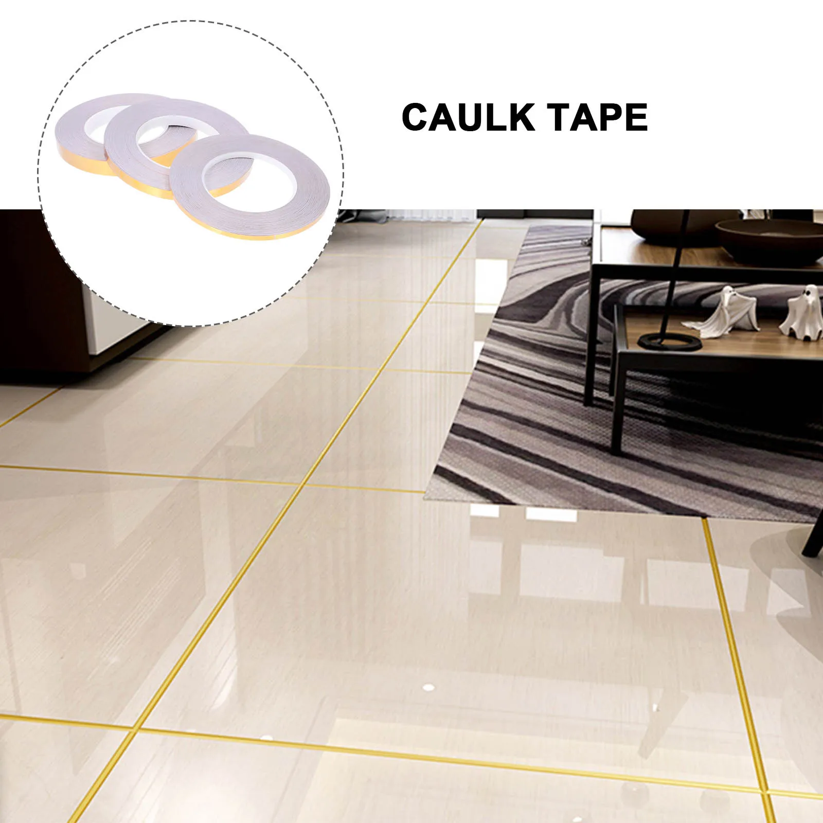 3 Rolls Self Adhesive Caulk Tape Floor Tiles Stickers PVC Material Waterproof Caulking Strip Seam Tape Tile Glue Easy Clean No
3 Rolls Self Adhesive Caulk Tape Floor Tiles Stickers PVC Material Waterproof Caulking Strip Seam Tape Tile Glue Easy Clean No