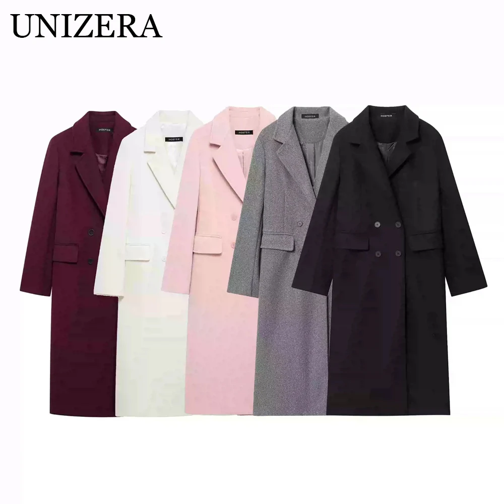 Autumn new European and American style women's fashion, simple and versatile blended coat jacket
Autumn new European and American style women's fashion, simple and versatile blended coat jacket