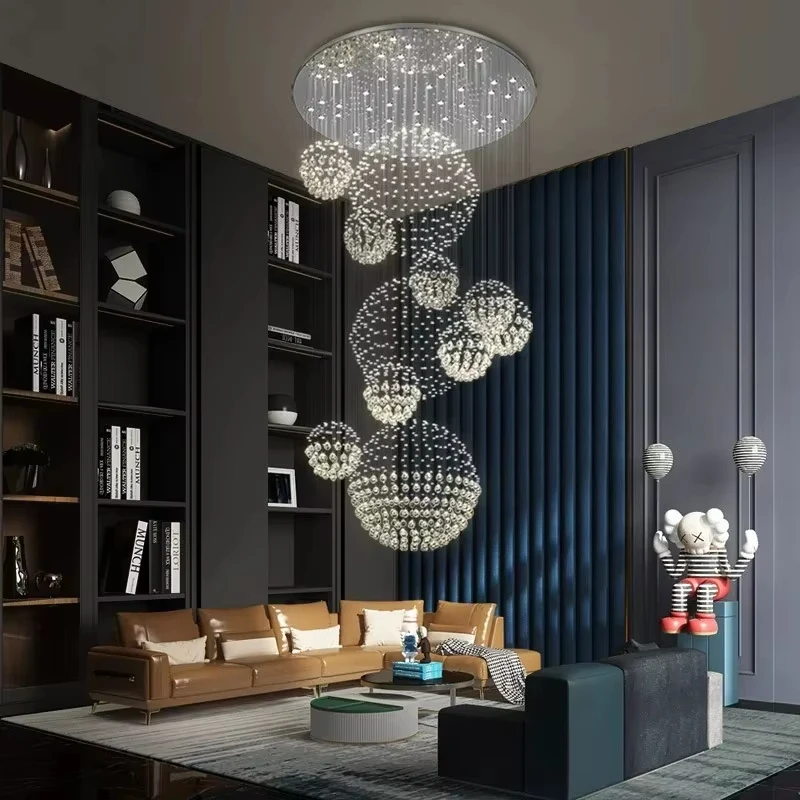 Modern LED Chandelier Long Clear Crystal Pendant Light for Room Kitchen Suspension Luminaire Stage Fixtures Lampadari
Modern LED Chandelier Long Clear Crystal Pendant Light for Room Kitchen Suspension Luminaire Stage Fixtures Lampadari