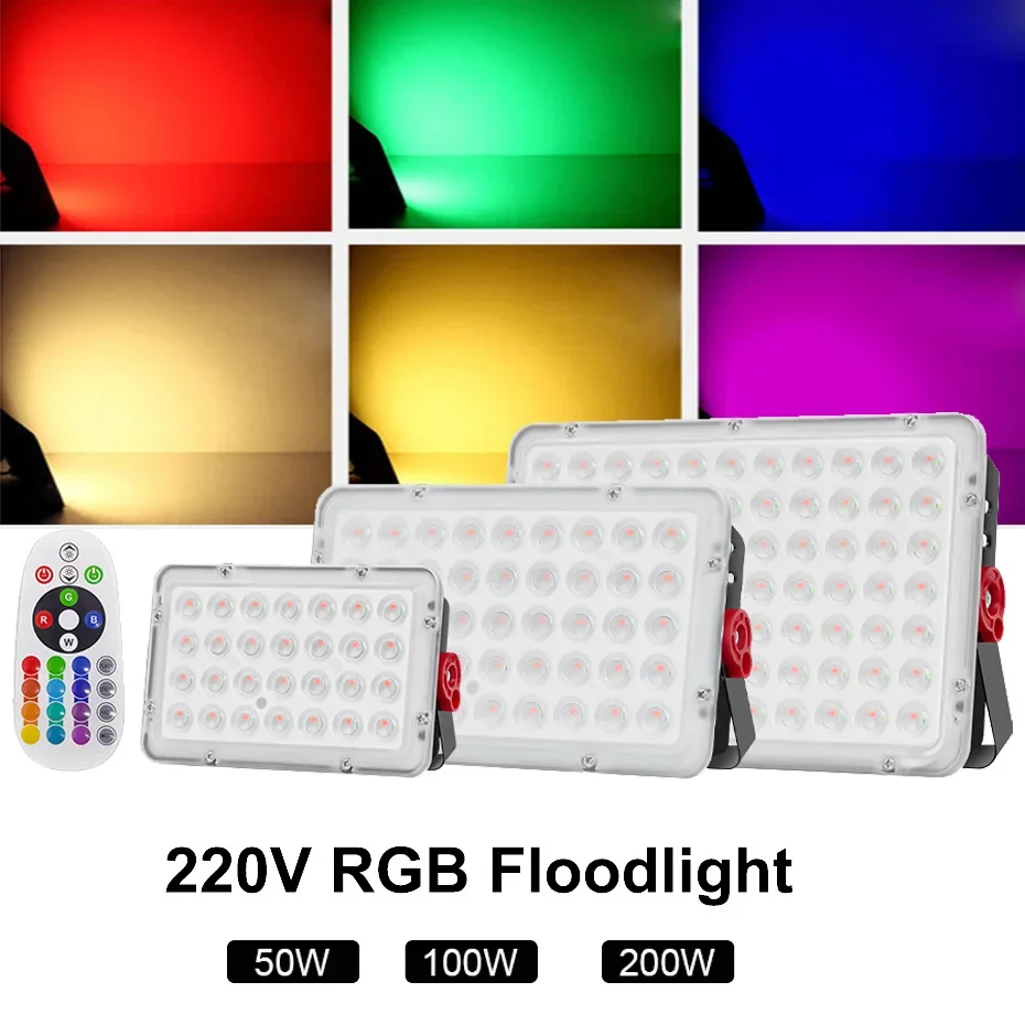 Светодиодный RGB-прожектор 220В, 200Вт, 100Вт, 50Вт, водонепроницаемый IP66, для наружного освещения, с диммированием и пультом ДУ
Светодиодный RGB-прожектор 220В, 200Вт, 100Вт, 50Вт, водонепроницаемый IP66, для наружного освещения, с диммированием и пультом ДУ
