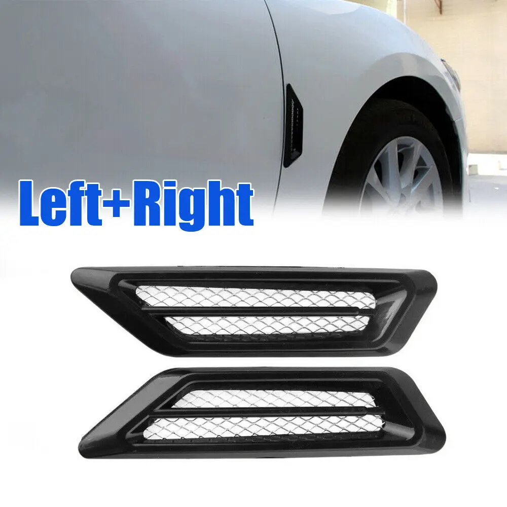 1 pair of black auto parts side airflow ventilation fenders decorative stickers universal -
1 pair of black auto parts side airflow ventilation fenders decorative stickers universal -